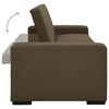 vidaXL Schlafsofa Braun Kunstleder
