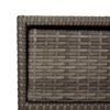vidaXL Gartenschrank Grau 55x59x69 cm Poly Rattan