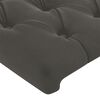 vidaXL Boxspringbett mit Matratze Dunkelgrau 120x200 cm Samt