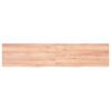 vidaXL Wandregal Hellbraun 180x40x(2-4) cm Massivholz Eiche Behandelt