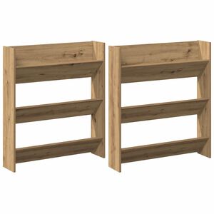 vidaXL Schuhschrank 2 stk. 85 x 18 x 90 cm Holzwerkstoff Artisan-Eiche