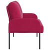 vidaXL Sofas mit Kissen 110cm Weinrot Sperrholz