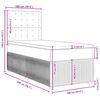 vidaXL Boxspringbett mit Matratze Rosa 100x200 cm Samt