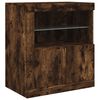vidaXL Sideboard mit LED-Leuchten R&auml;uchereiche 162x37x67 cm