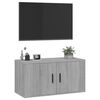 vidaXL TV-Wandschrank Grau Sonoma 80x34,5x40 cm