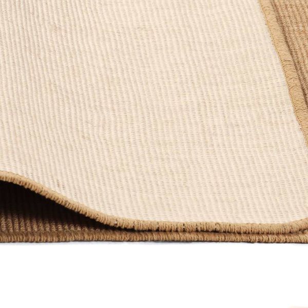 vidaXL Teppich Jute mit Latexr&uuml;cken 140x200 cm Natur