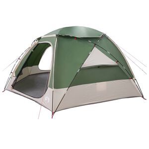vidaXL Kuppelzelt mit abnehmbarem Regenfly Gr&uuml;n 8-Personen