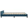 vidaXL Bettgestell ohne Matratze Dunkelblau 140x200 cm Samt