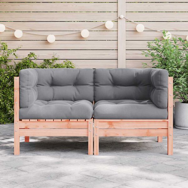 vidaXL Garten-Ecksofa mit Kissen 2 Stk. Massivholz Douglasie