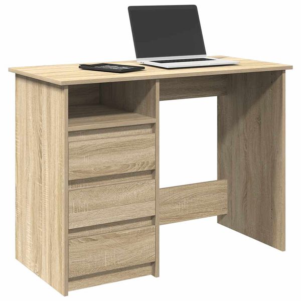 vidaXL Schreibtisch Sonoma-Eiche 102x50x75 cm Holzwerkstoff