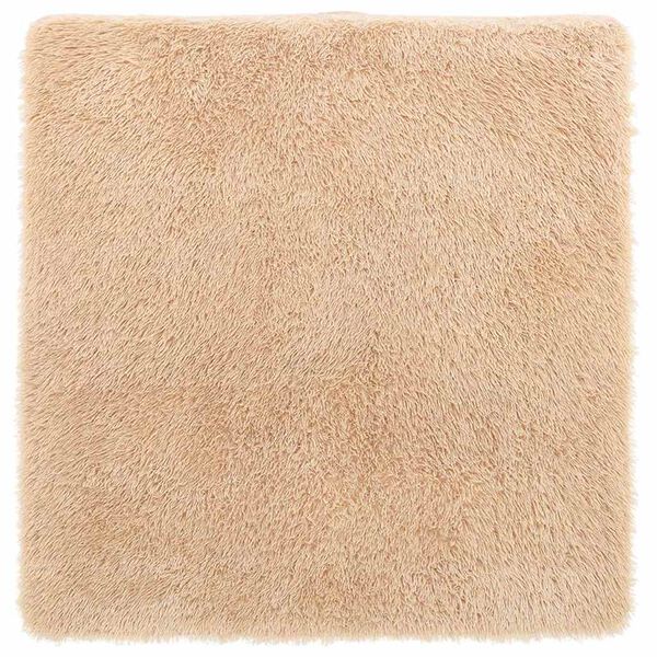 vidaXL Teppich Shaggy Hochflor NAVARRA Beige 120x120 cm Polyester
