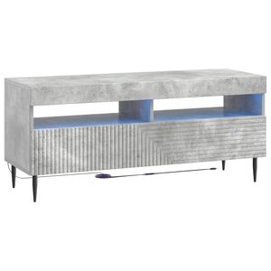 vidaXL LED-TV-Schrank HAARLEM 100 x 35 x 43 cm Betongrau Holzwerkstoff