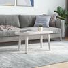 vidaXL Tischplatte Wei&szlig; 80x40x2,5 cm Massivholz Kiefer Oval