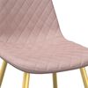 vidaXL Esszimmerst&uuml;hle 6 Stk. Rosa Samt