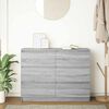 vidaXL Sideboard Grau Sonoma 100x35x76 cm Holzwerkstoff
