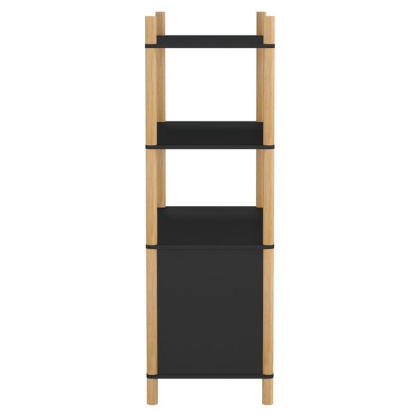 vidaXL Highboard Schwarz 80x40x121 cm Holzwerkstoff