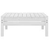 vidaXL 4-tlg. Garten-Lounge-Set Wei&szlig; Kiefer Massivholz
