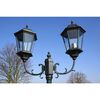 vidaXL Gartenlaterne 2-flammig 230 cm Dunkelgr&uuml;n/Schwarz Aluminium