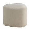 Venture Home Hocker Peg 46x46x41 cm Samt Wei&szlig;