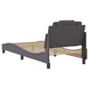 vidaXL Bettgestell "Viana" ohne Matratze Grau 80x200 cm Kunstleder