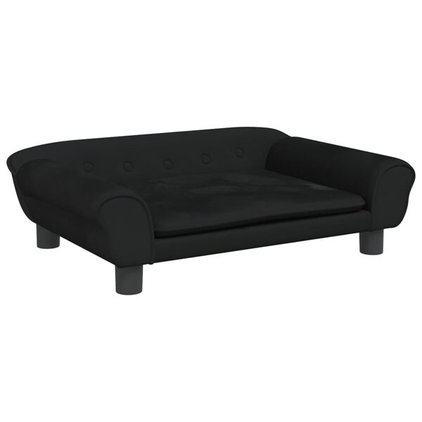 vidaXL Kindersofa Schwarz 70x45x26 cm Samt
