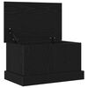 vidaXL Aufbewahrungsbox Schwarz Eichen-Optik 50 x 30 x 28 cm