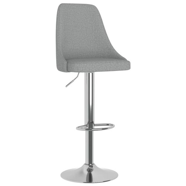 vidaXL Barhocker 2 Stk. Hellgrau Stoff