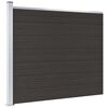 vidaXL Zaunelement WPC 175x146 cm Schwarz