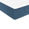 vidaXL Boxspringbett mit Matratze Dunkelblau 90x200 cm Samt