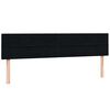 vidaXL Boxspringbett mit Matratze Schwarz 180x210 cm Samt