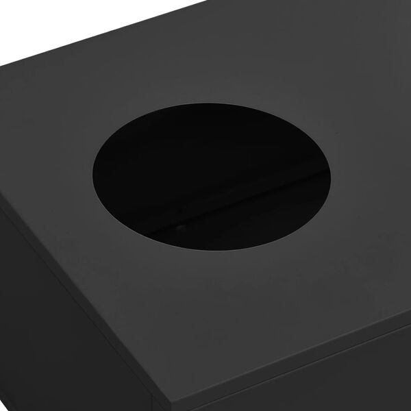 vidaXL Schrank mit Schiebet&uuml;ren & Pflanzkasten Anthrazit Stahl