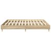 vidaXL Bettgestell ohne Matratze Sonoma-Eiche 200x200 cm Holzwerkstoff
