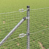 vidaXL Zaunpfosten Silber 50 x 1 m (25 x 25 mm Masche) Stahl
