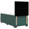 vidaXL Boxspringbett mit Matratze Dunkelgr&uuml;n 90x200 cm Samt