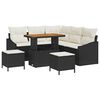 vidaXL Gartensofa-set 8 stk. Schwarz Poly-Rattan