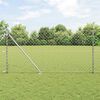 vidaXL Zaunpfosten Silber 25 x 1 m (60 x 60 mm Maschen) Stahl