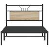 vidaXL Bettgestell ohne Matratze Sonoma-Eiche 107x203 cm Holzwerkstoff