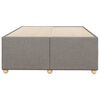 vidaXL Bettgestell ohne Matratze Taupe 120x200 cm Stoff