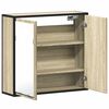 vidaXL Badezimmer-Spiegelschrank Sonoma-Eiche 65 x 20 x 60 cm Holzwerkstoff