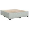 vidaXL Boxspringbett mit Matratze Hellgrau 180x200 cm Samt