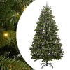 vidaXL K&uuml;nstlicher Weihnachtsbaum 270 cm 300 LEDs Warmes Wei&szlig; Gr&uuml;n
