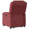 vidaXL Massagesessel mit Aufstehhilfe Weinrot Kunstleder