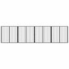 vidaXL Hundetor 4 pcs Schwarz 80 x 80 cm Verzinkter Stahl