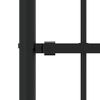 vidaXL Gartenzaun mit Speerspitze Schwarz 239 x 150 cm Pulverbeschichteter Stahl