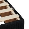vidaXL Boxspringbett mit Matratze Schwarz 90x200 cm Stoff