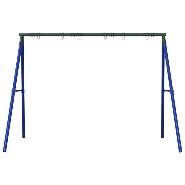 vidaXL Schaukelgestell mit 6 Haken Blau Stahl