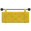 vidaXL H&auml;ngevorderseite Wandmontiert Gelb 110 x 55 x 5 cm Samt