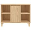 vidaXL Waschbeckenunterschrank Sonoma-Eiche 80x33x60 cm Holzwerkstoff