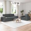 vidaXL Sofa Set 2 pcs Dunkelgrau 182 x 80 x 82 cm Stoff