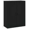 vidaXL Wandschr&auml;nke 2 Stk. Schwarz 69,5x34x90 cm